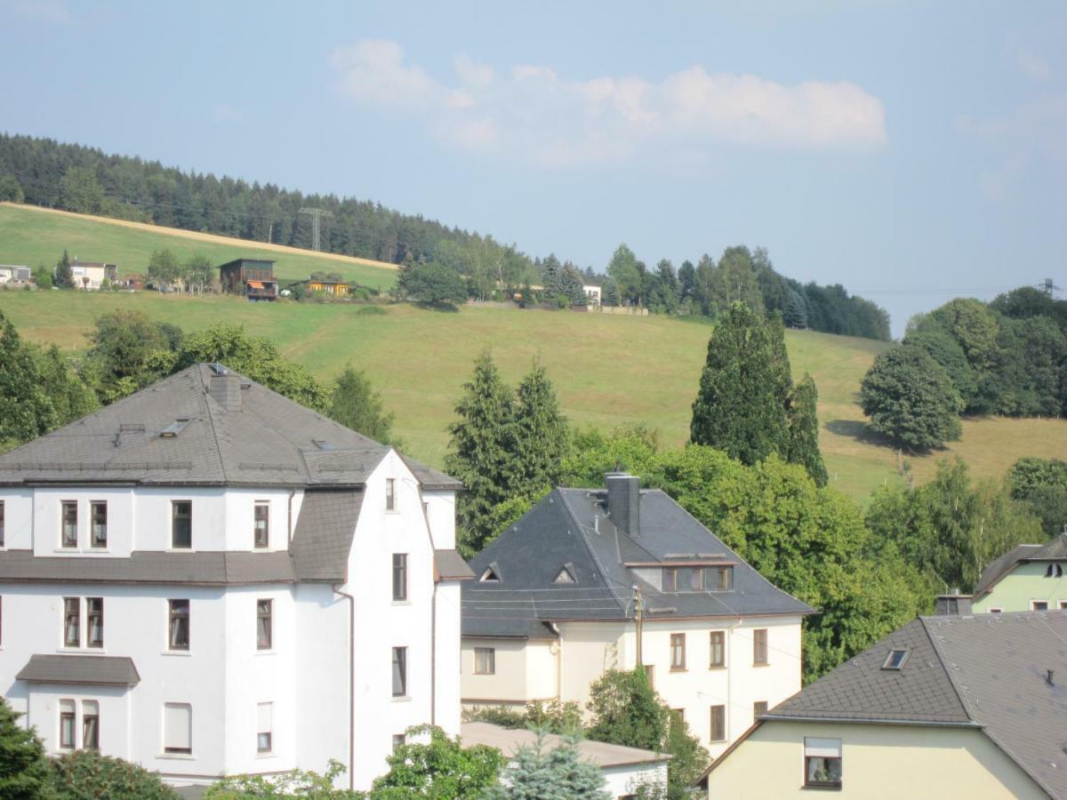 Am Balkon Des Erzgebirges Apartment Bernsbach ภายนอก รูปภาพ